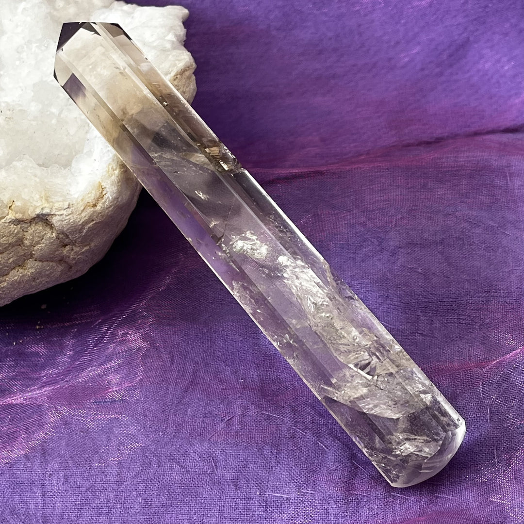 Wand Smokey Quartz Six Sided 12.7 cm