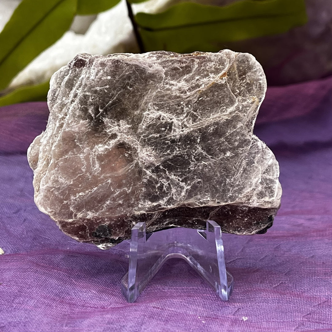 Lepidolite Mica Slice on Stand 5.2 cm