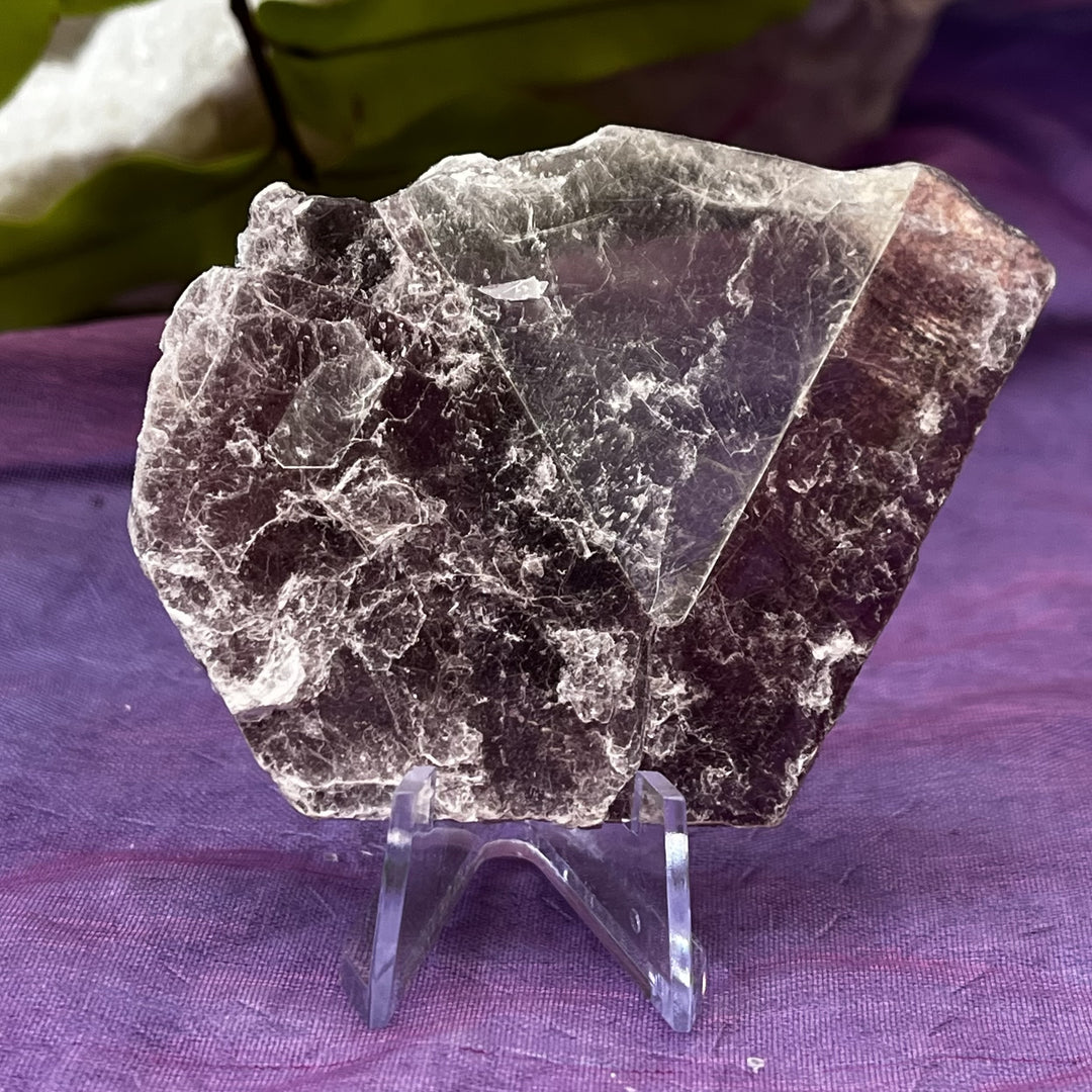Lepidolite Mica Slice on Stand 5.5
