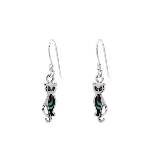 Earring Cat Paua Shell 2.9 cm