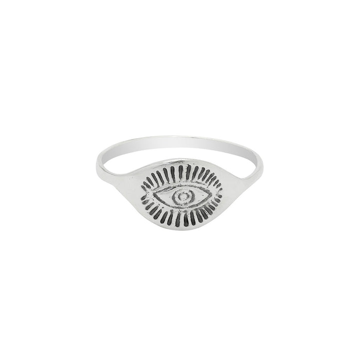 Ring Evil Eye Silver Assorted Sizes