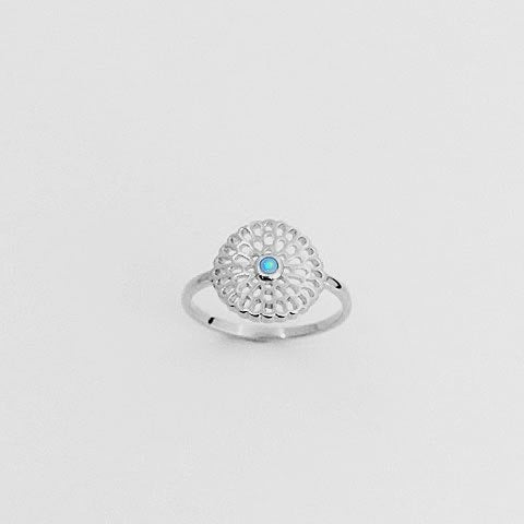 Ring Opalite Filligree Round