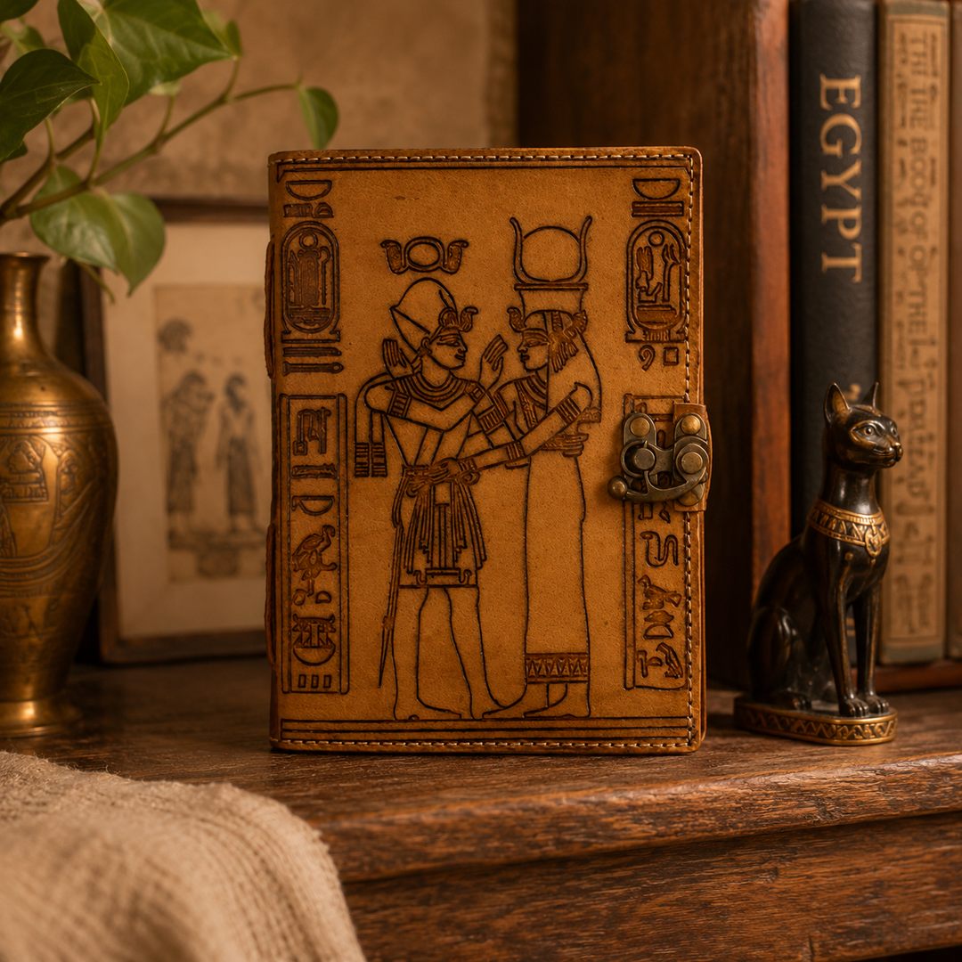 Journal Leather Egyptian Decle Paper | Carpe Diem With Remi