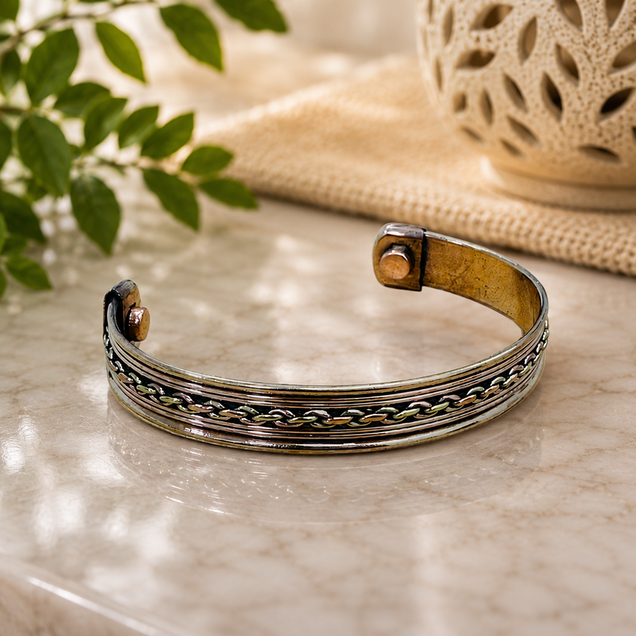 Bracelet Copper Chain Link Magnetic | Carpe Diem With Remi