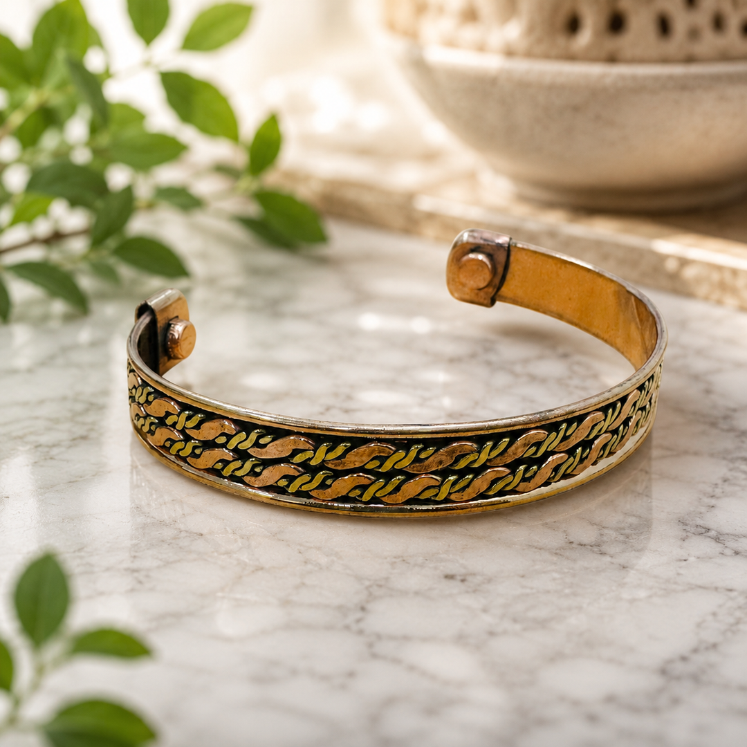 Bracelet Copper Weave Magnetic | Carpe Diem With Remi