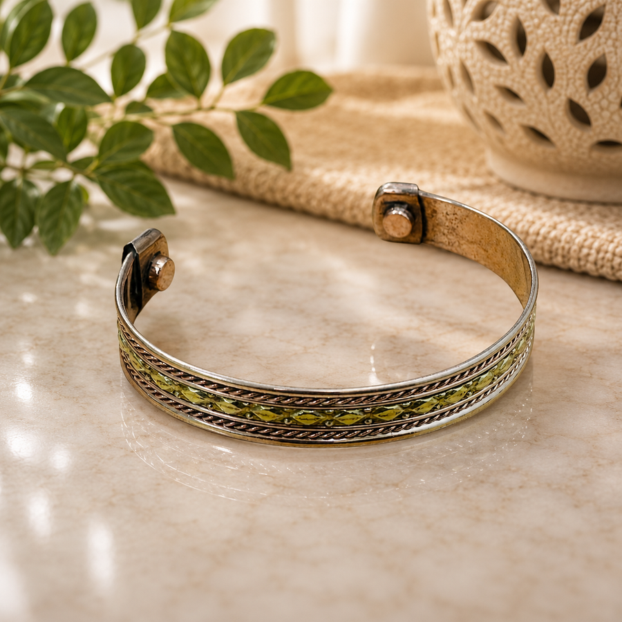 Bracelet Copper Olive Leaf Magnetic | Carpe Diem With Remi
