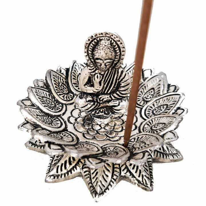 Incense Burner Buddha with Lotus 8 cm
