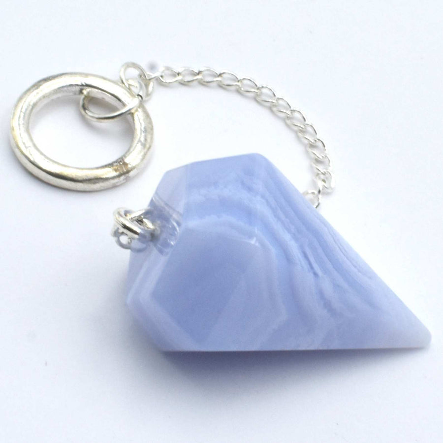 Pendulum Blue Lace Agate 6 Side | Carpe Diem with Remi