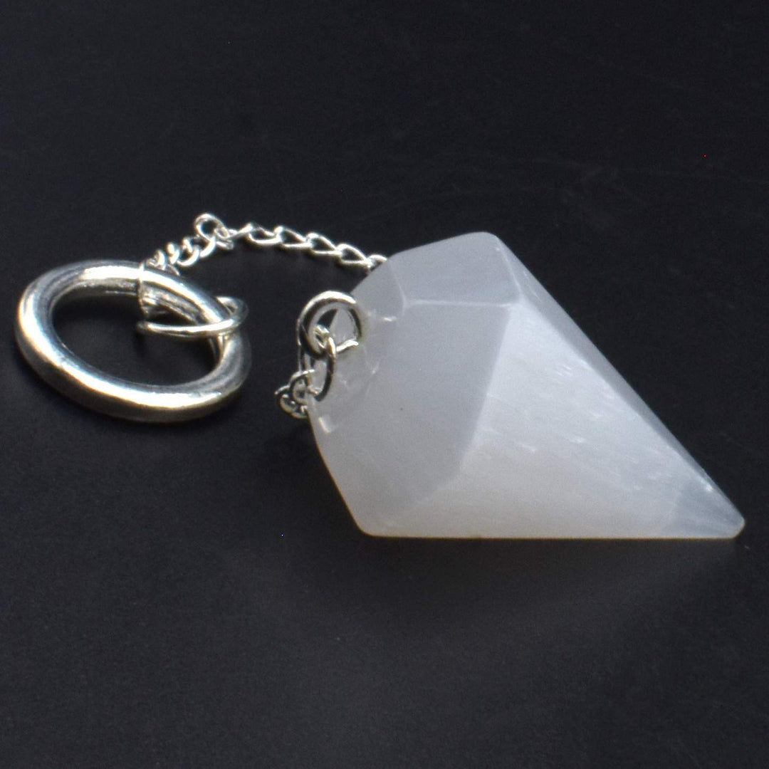 Pendulum White Selenite | Carpe Diem with Remi