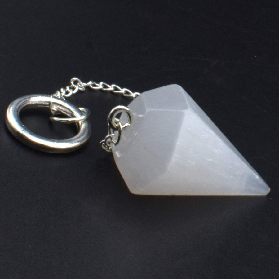 Pendulum White Selenite | Carpe Diem with Remi