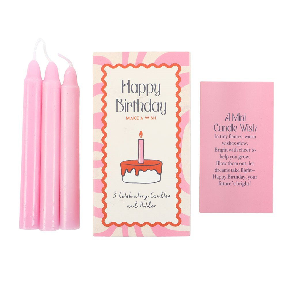 Candles Happy Birthday Set of 3 in a Box