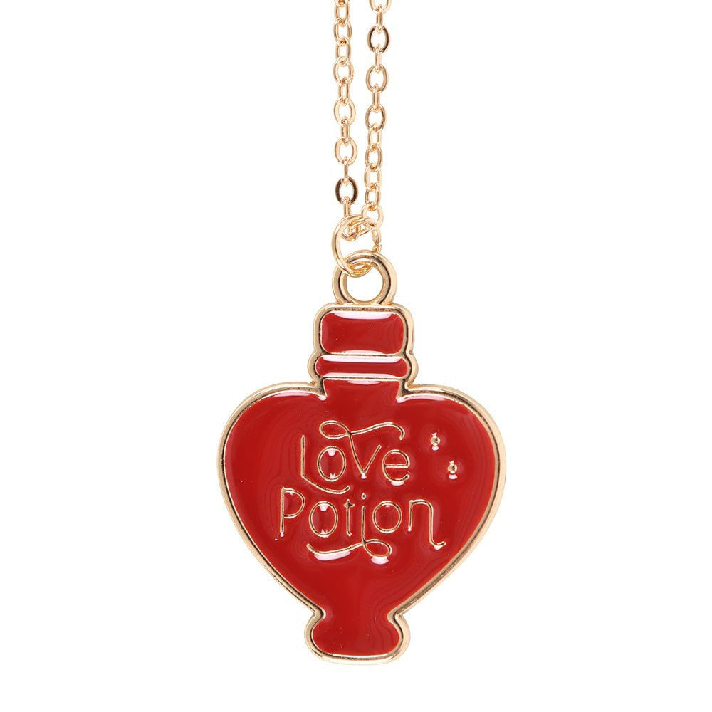 Necklace Love Potion on Greeting Card
