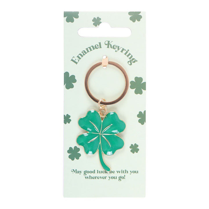 Keyring Lucky Four Leaf Clover