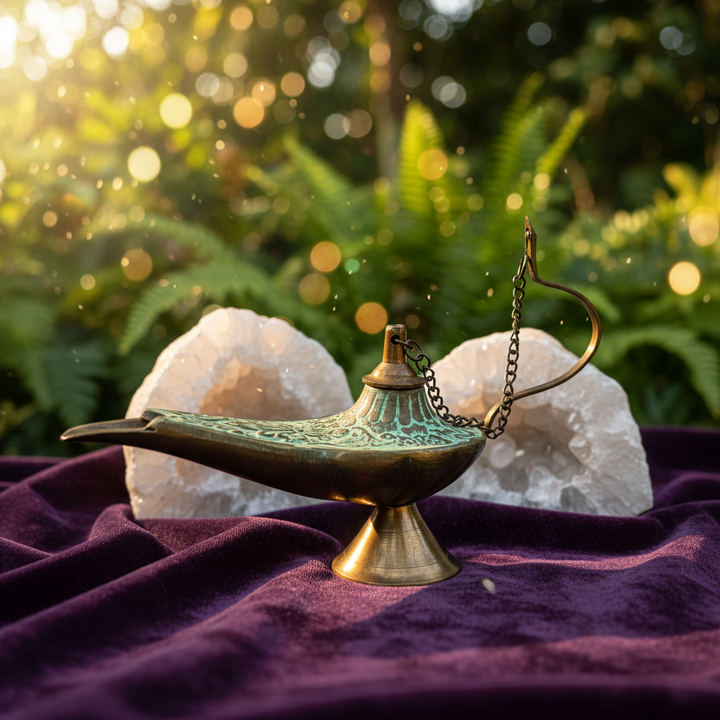 Genie Lamp Brass | Carpe Diem with Remi