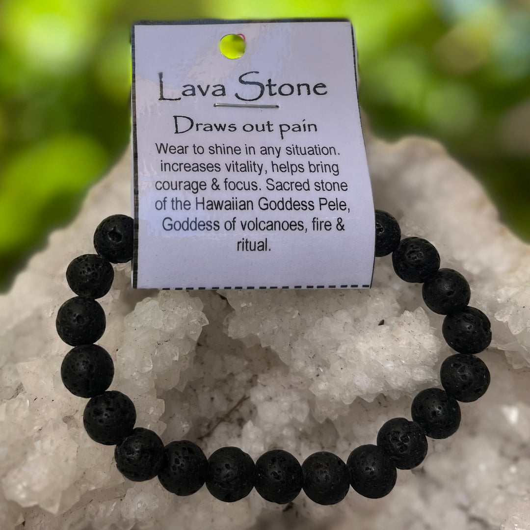 Bracelet Lava Stone 8mm Beads