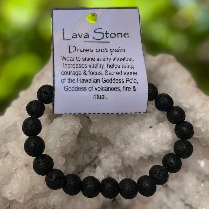 Bracelet Lava Stone 8mm Beads