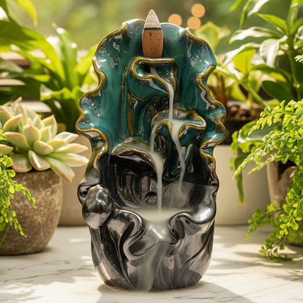 Backflow Burner Lily Pad Ceramic Large