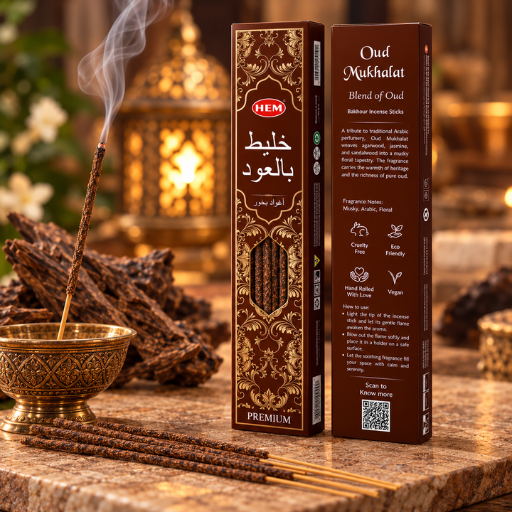 Hem Oud Mukhalat Premium Incense Sticks | Carpe Diem With Remi