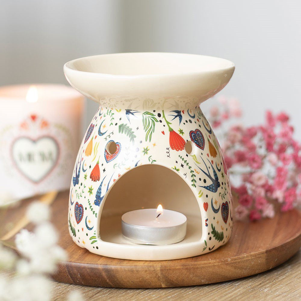 Oil Burner Midnight Bloom Cream