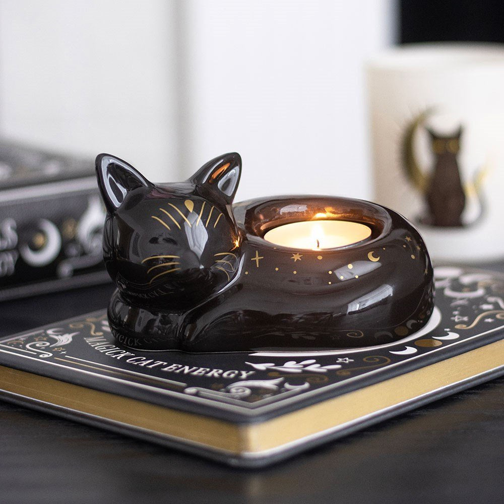 Tealight Holder Black Cat Magick | Carpe Diem With Remi