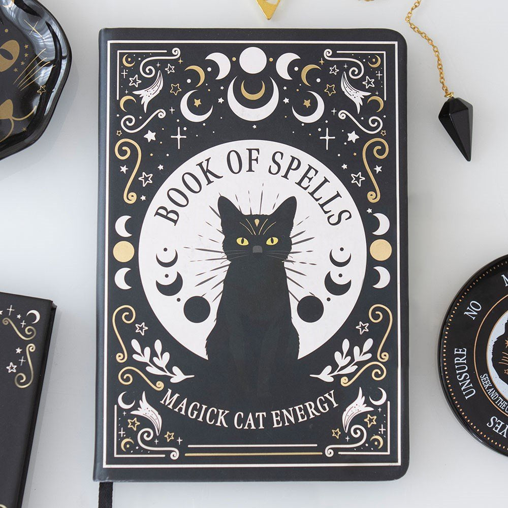 Notebook Black Cat Magic with Pen A5
