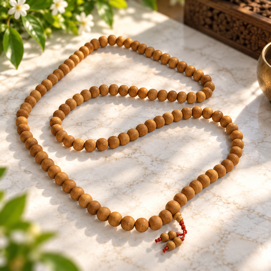 Mala Bead Sandalwood Genuine 10mm