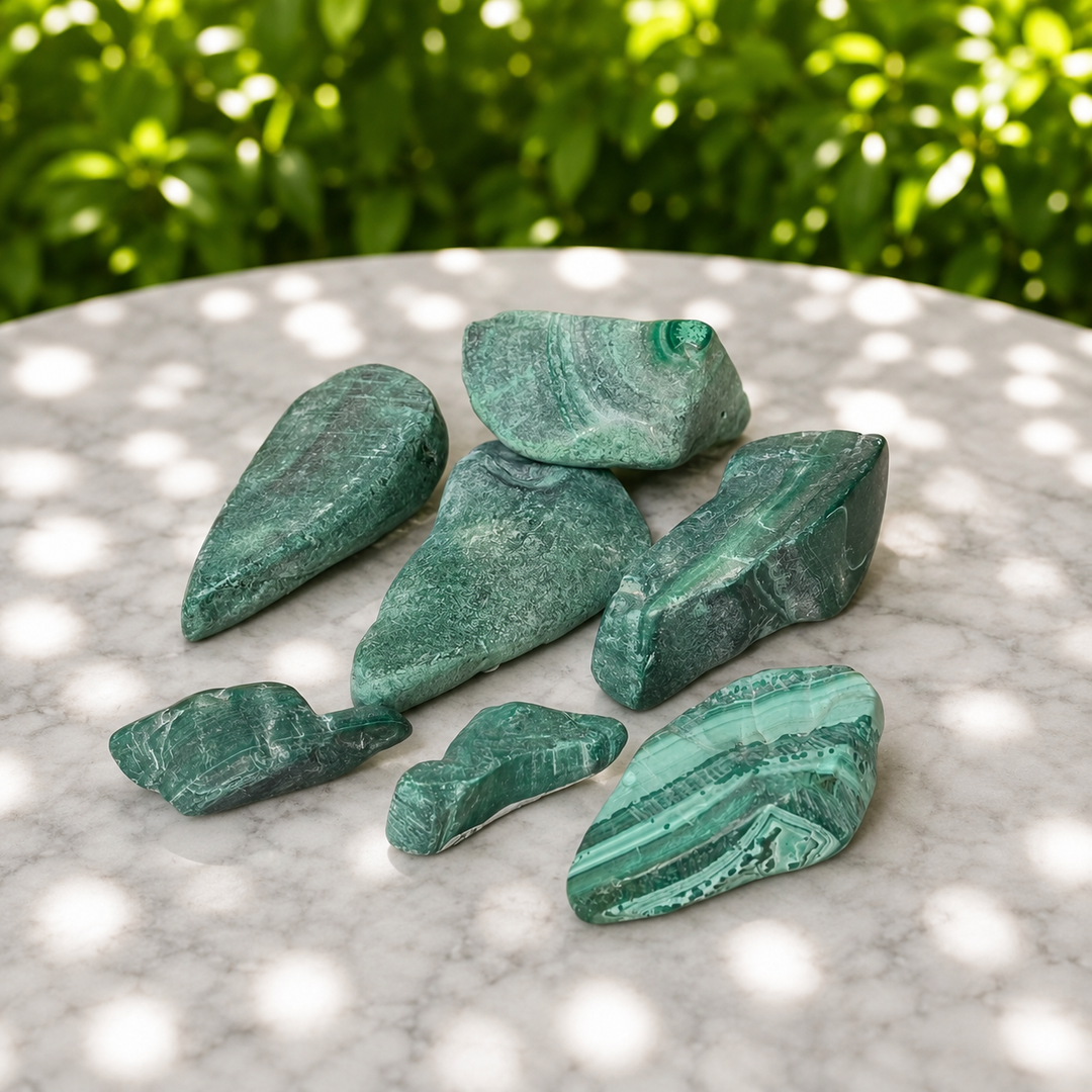 Malachite Semi Polished Piece
