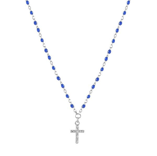 Necklace Cross with Lapis