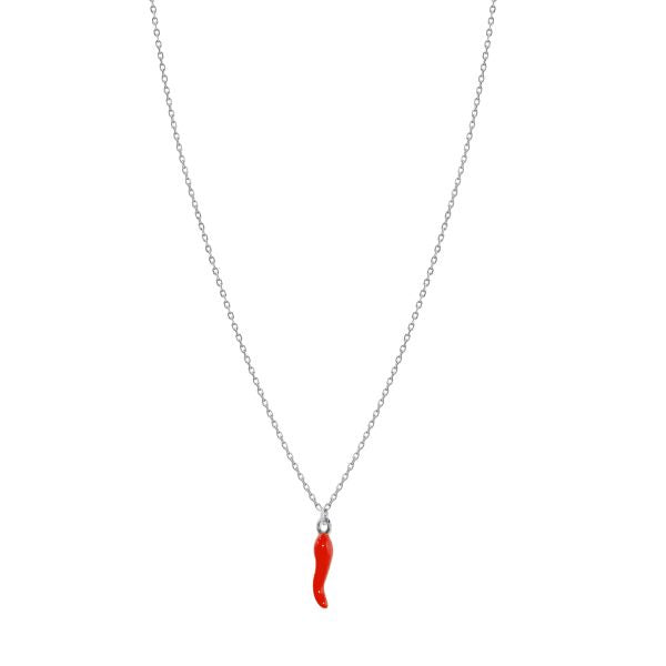 Necklace Red Chilli Sterling Silver