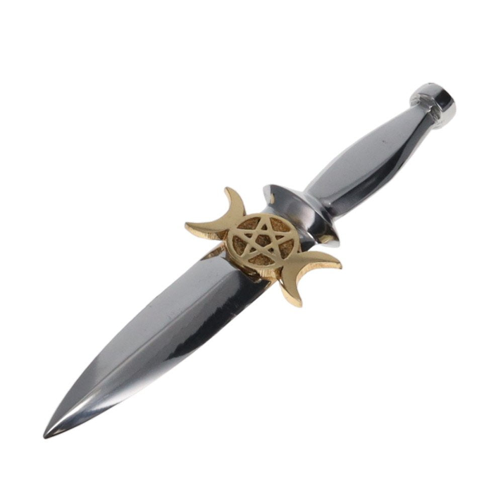 Athame Aluminium Triple Moon 18 cm