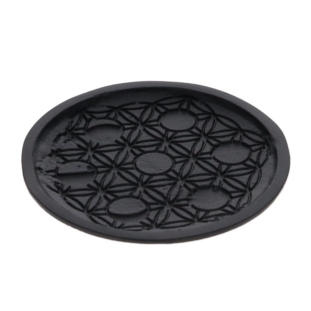 Incense Burner Flower of Life  Black