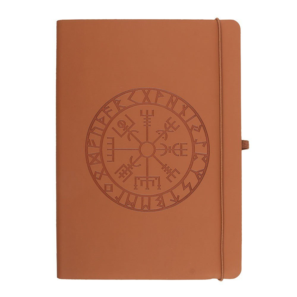 Journal Viking Compass Faux Leather with Pen