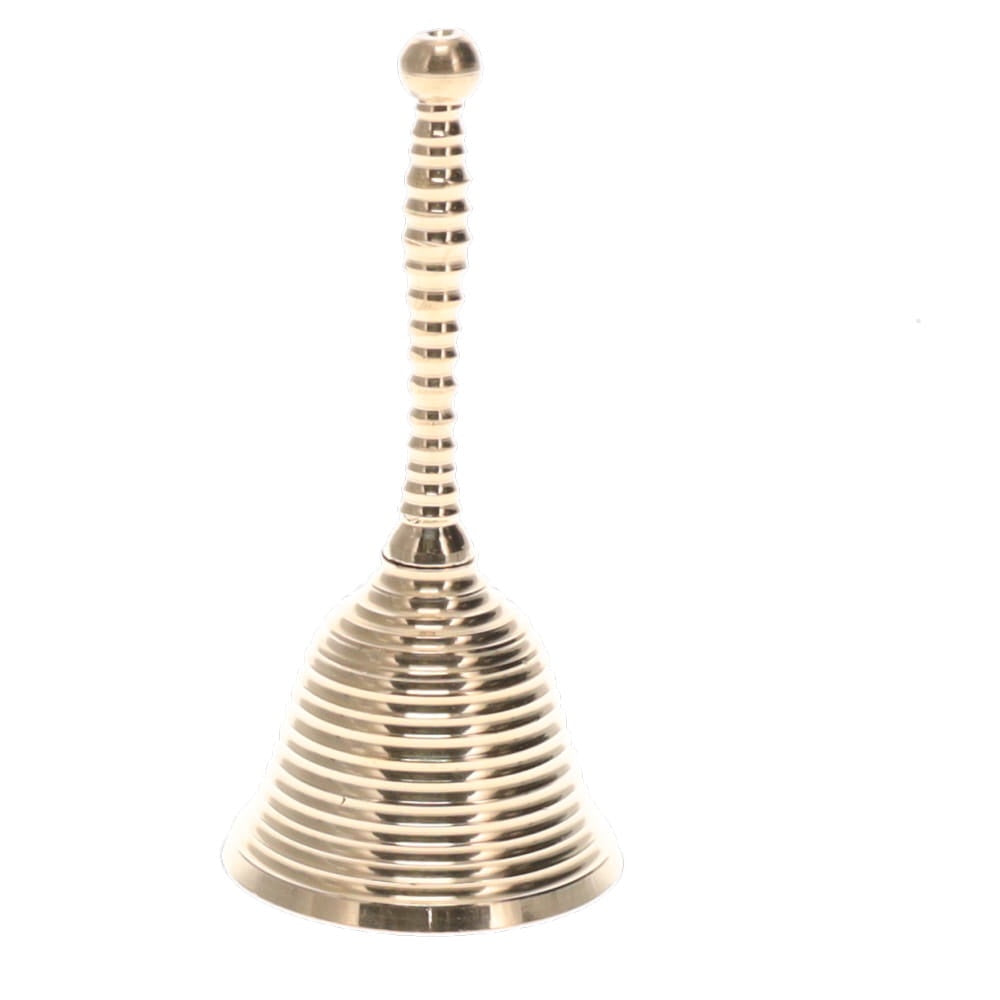 Altar Bell Brass Striped 12.7 cm