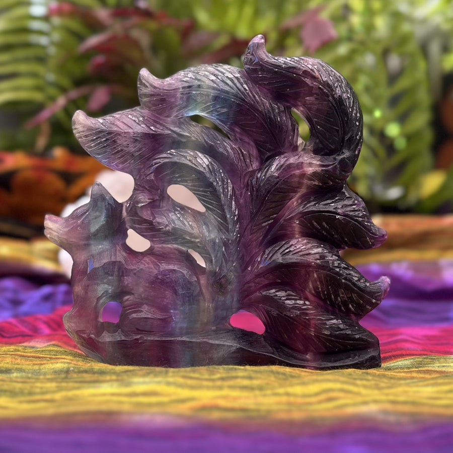 Nine Tailed Fox Fluorite 12.5 cm | Carpe Diem With Remi