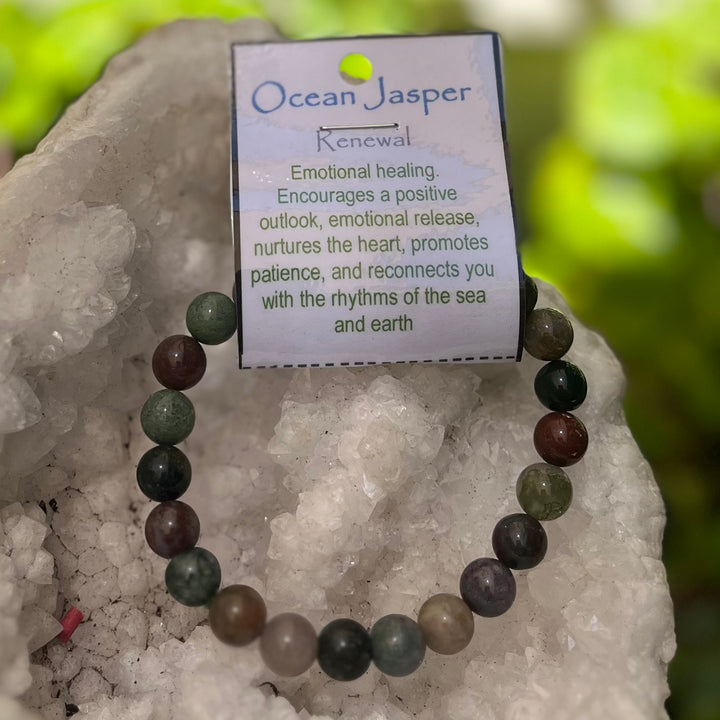 Bracelet Ocean Jasper 8mm Beads