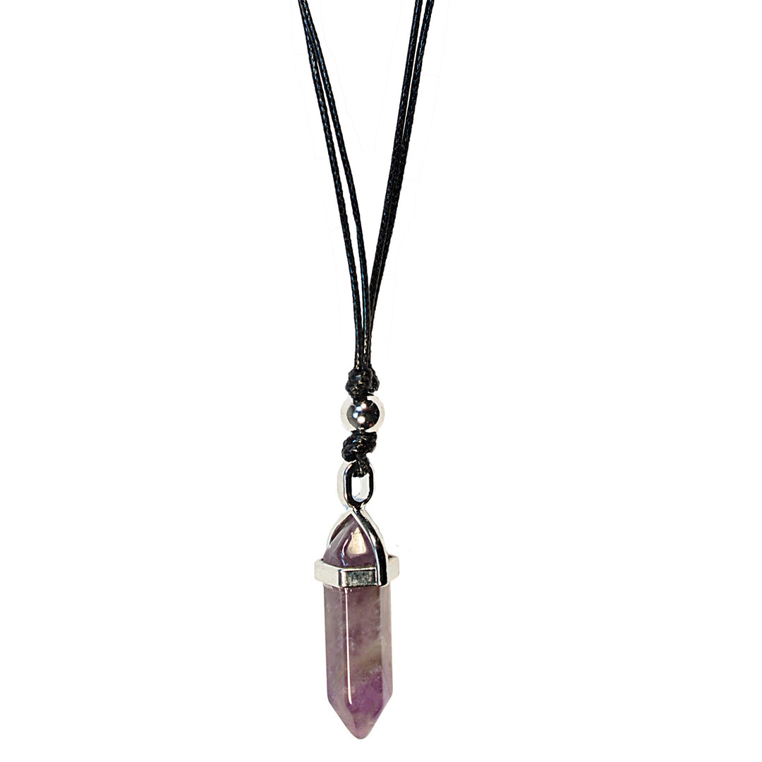 Choker Amethyst Point on Cord