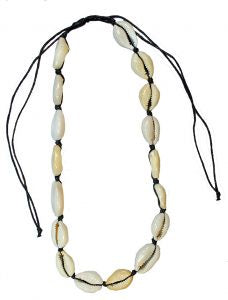 Choker Cowrie Shell Black