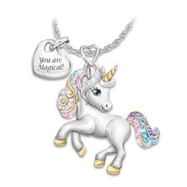 Necklace Rainbow Unicorn Pendant | Carpe Diem With Remi