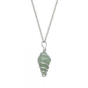 Necklace Green Aventurine Point Wrapped | Carpe Diem With Remi