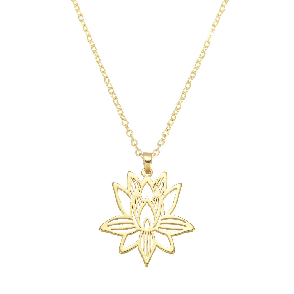 Necklace Lotus Flower Gold