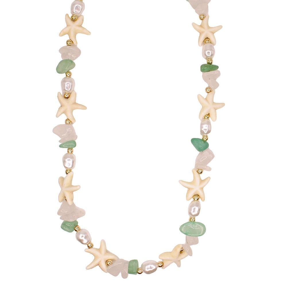 Choker Multi Gemstone and Starfish