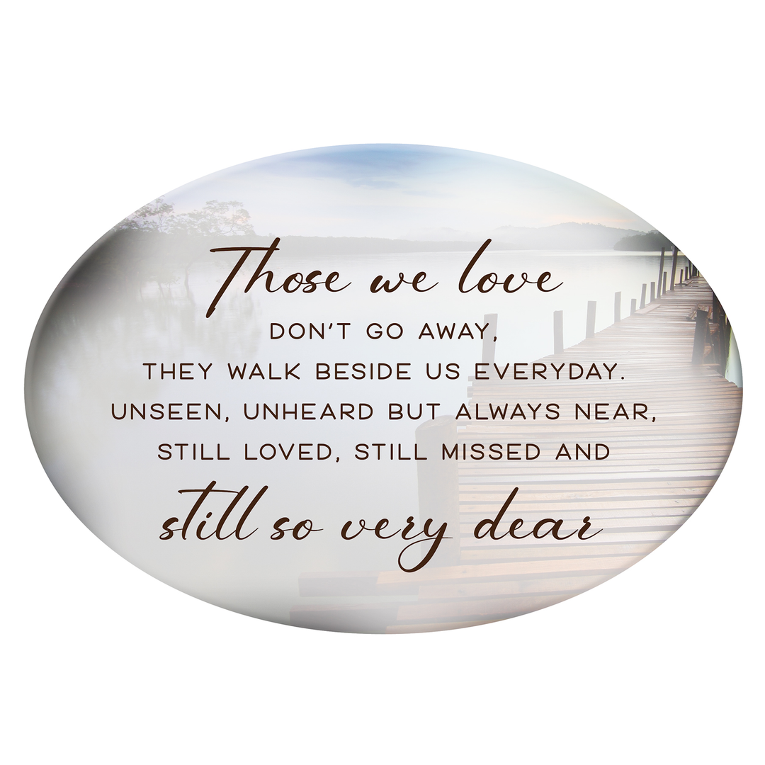 Plaque Those We Love Ceramic Oval 23 cm - Instore Only