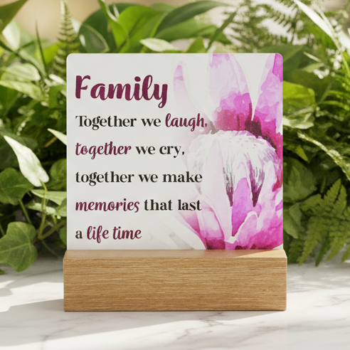 Plaque Family Laugh and Cry