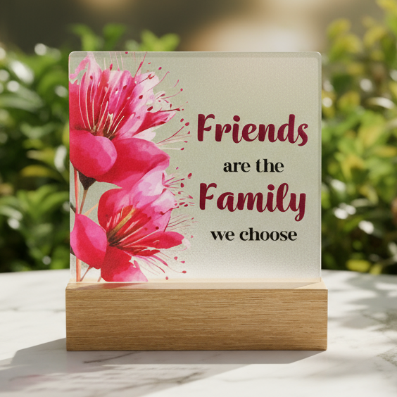 Plaque Friends are the Family We Choose