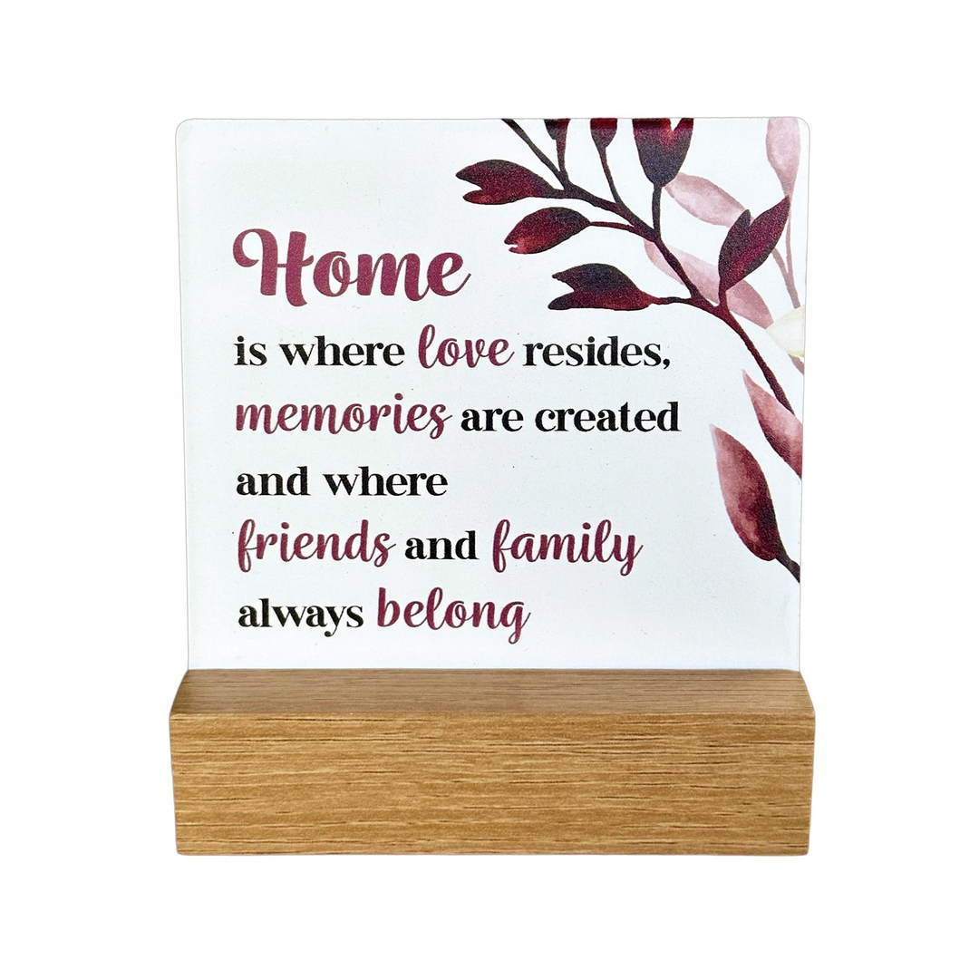 Plaque Home Is Where Love Resides Ceramic 10 cm