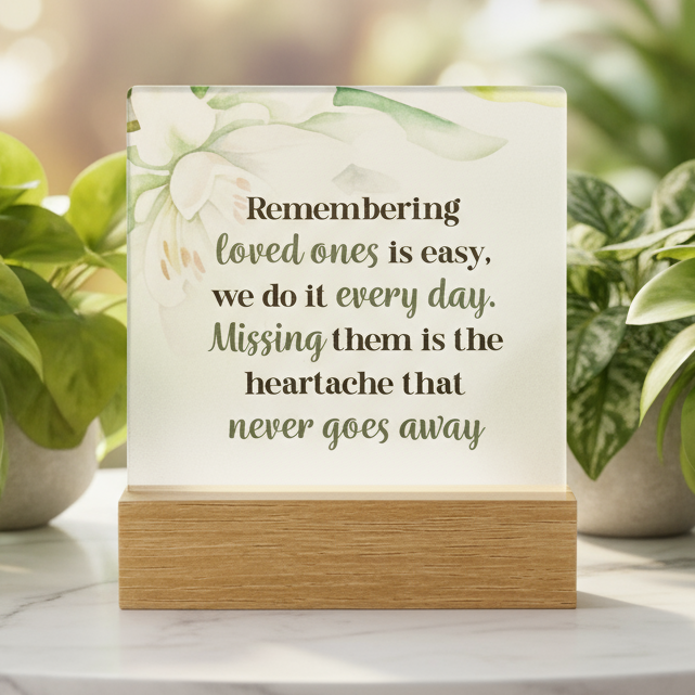 Plaque Loved Ones Memorial