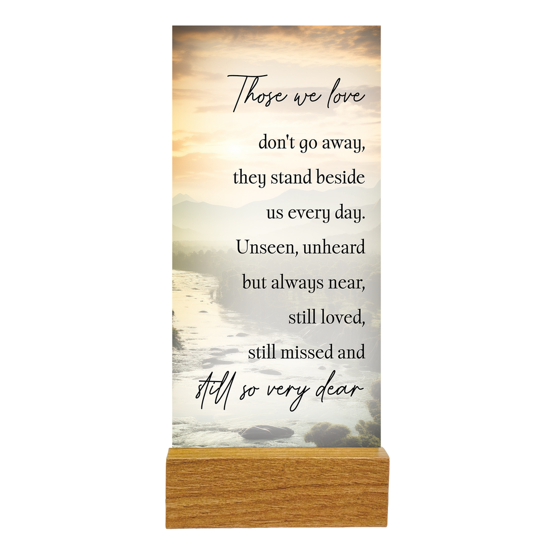 Plaque Glass Those We Love