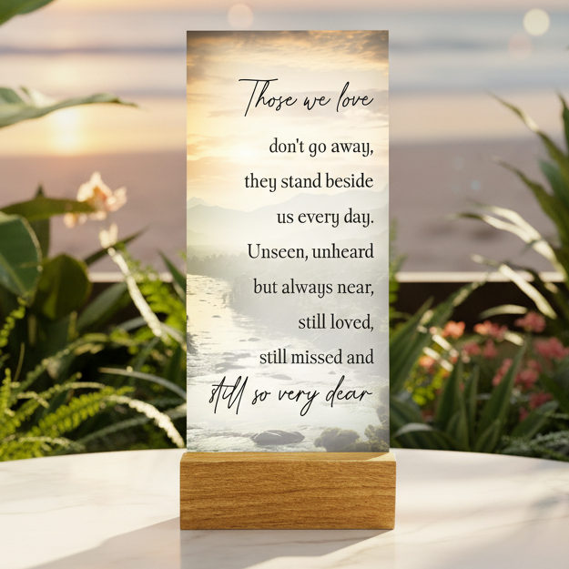 Plaque Glass Those We Love