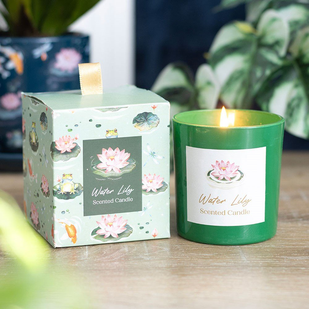 Candle Water Lily Scented Jar - In Store Only