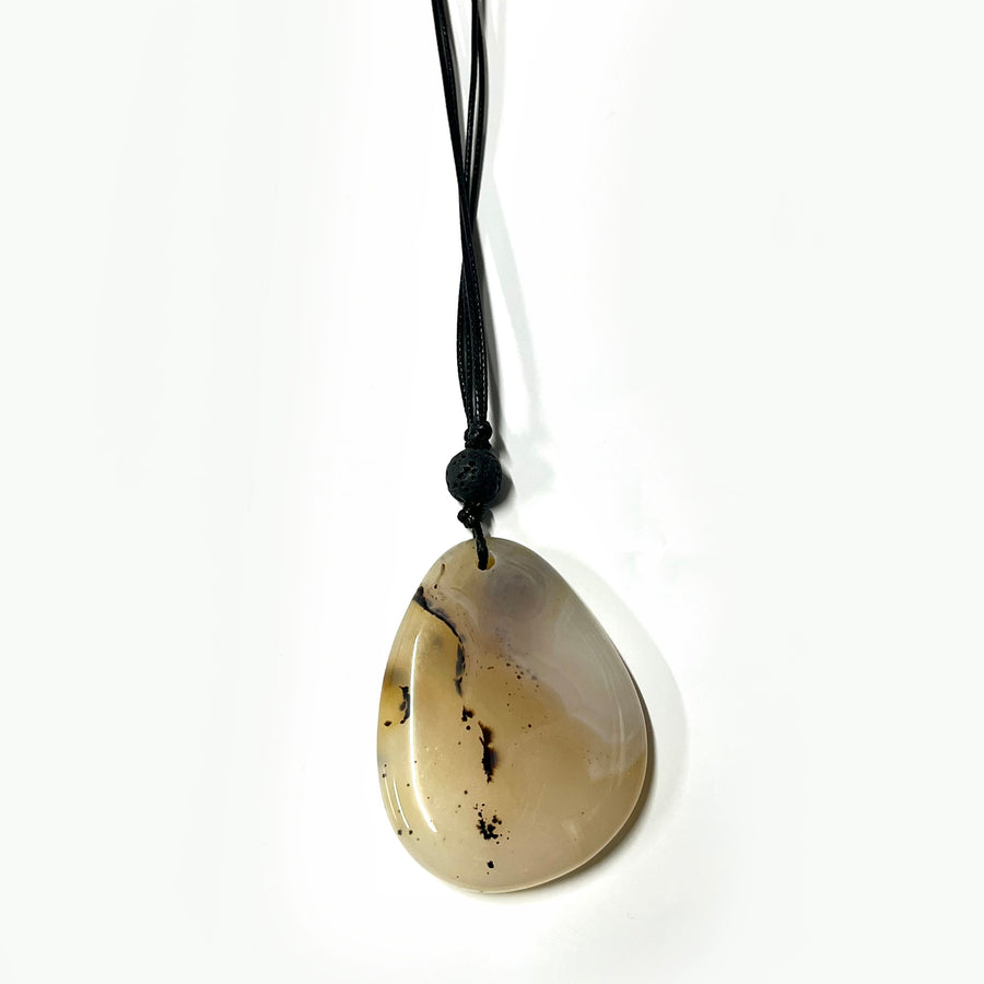 Necklace Opalite Crystal on Cord | Carpe Diem With Remi